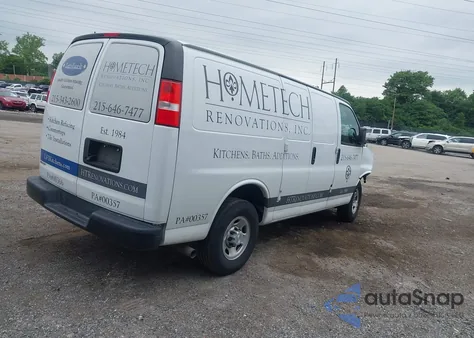 2022 Chevrolet Express Cargo Rwd 2500 Regular Wheelbase Wt из США, поврежденный, VIN 1GCWGAFP3N1199384